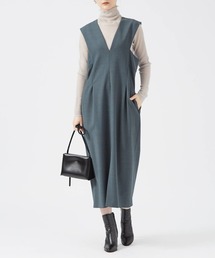 qualite | ウールトロVネックワンピース(ワンピース)