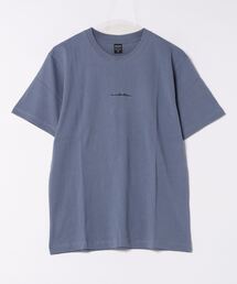 /ミドルウェイト/刺繍ショートスリーブ コットンTシャツ