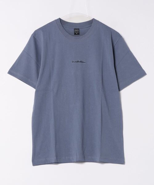 NO WAY(ノーウェイ)の「/ミドルウェイト/刺繍ショートスリーブ コットンTシャツ(Tシャツ/カットソー・レディース・ホワイト/ブラック/ブルー系・MEDIUM/LARGE)」の3枚目の写真
