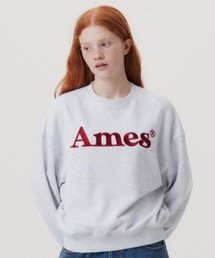 .KOM（ドットコム）の「A'GEM/9 × .kom 『AMESWORLDWIDE/アメスワールドワイド』 BASIC LOGO SWEATSHIRT/ベーシック ロゴ スウェット（スウェット）」