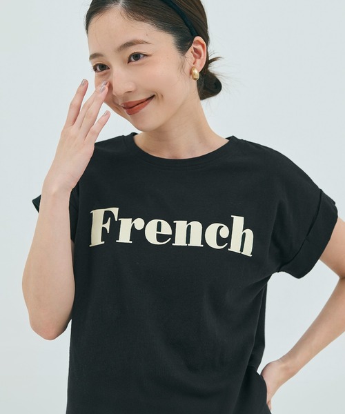 フレンチ ロゴTシャツ（Tシャツ/カットソー）｜coca（coca）（コカ）の