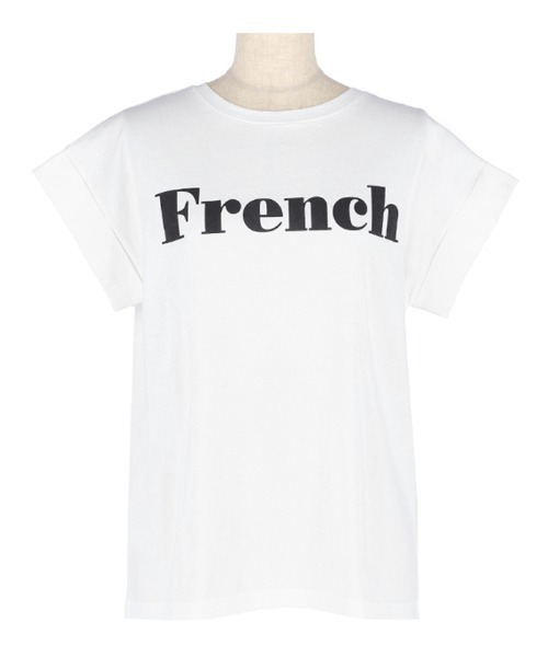 coca(coca)(コカ)の「フレンチ ロゴTシャツ(Tシャツ/カットソー・レディース・A/チャコール/B/ブラック・ONE SIZE)」の20枚目の写真