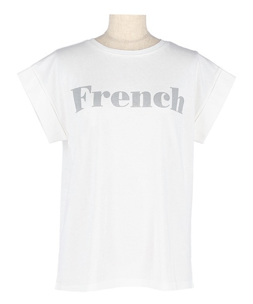 coca(coca)(コカ)の「フレンチ ロゴTシャツ(Tシャツ/カットソー・レディース・A/チャコール/B/ブラック・ONE SIZE)」の21枚目の写真