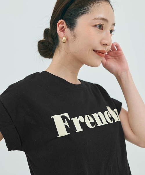 フレンチ ロゴTシャツ（Tシャツ/カットソー）｜coca（coca