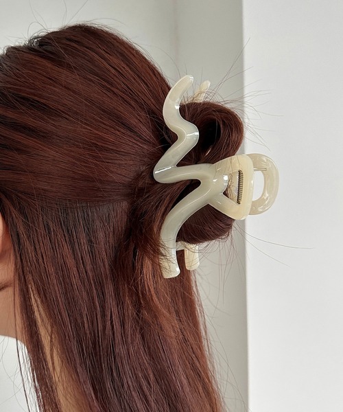 apresjour mignon×ARIAZ】変形ラインヘアクリップ（バレッタ/ヘア