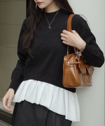 idem | docking peplum knit / ドッキングペプラムニット(ニット/セーター)