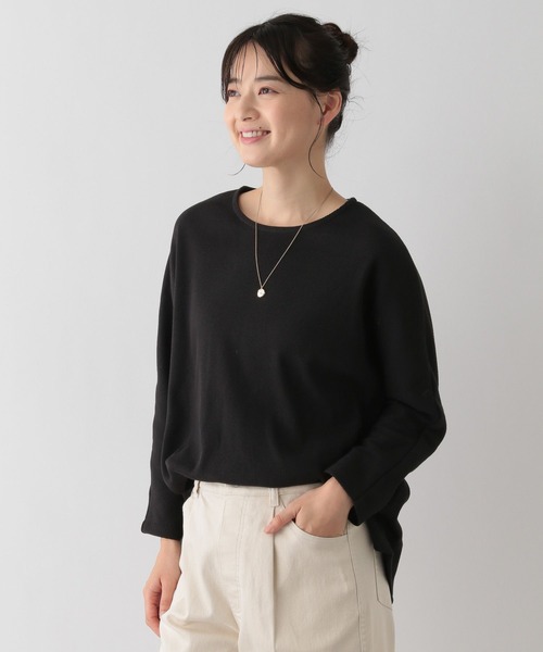 GLOBAL WORK Smile Seed Store（グローバルワーク スマイルシードストア）の「ドルマンワッフルプルオーバー/130992（Tシャツ/カットソー・レディース・ブラック/アイボリー/オフホワイト/ブラック×ホワイト・LARGE/MEDIUM/SMALL/X-LARGE）」の21枚目の写真