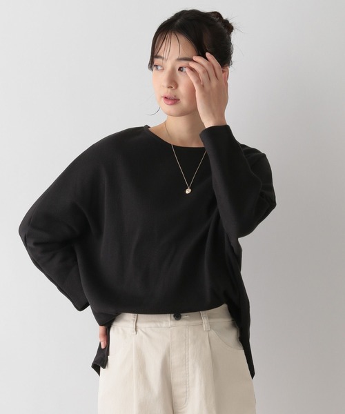 GLOBAL WORK Smile Seed Store（グローバルワーク スマイルシードストア）の「ドルマンワッフルプルオーバー/130992（Tシャツ/カットソー・レディース・ブラック/アイボリー/オフホワイト/ブラック×ホワイト・LARGE/MEDIUM/SMALL/X-LARGE）」の22枚目の写真