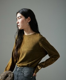 SALON adam et rope' | 【WEB限定】シアーベロアタッチクルーネックプルオーバー(Tシャツ/カットソー)