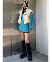 EMODA | プレーティングオーバールーズニット(ニット/セーター)