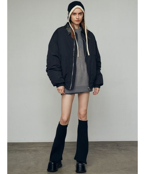 EMODA（エモダ）の「プレーティングオーバールーズニット（ニット/セーター・レディース・ブラック/ブルー/イエロー/グレー・FREE）」の13枚目の写真