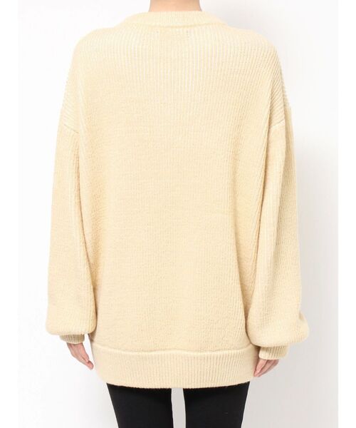 EMODA（エモダ）の「プレーティングオーバールーズニット（ニット/セーター・レディース・ブラック/ブルー/イエロー/グレー・FREE）」の16枚目の写真