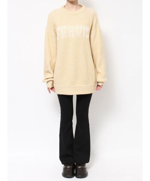 EMODA（エモダ）の「プレーティングオーバールーズニット（ニット/セーター・レディース・ブラック/ブルー/イエロー/グレー・FREE）」の21枚目の写真