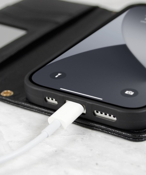 CECIL McBEE（セシルマクビー）の「iPhone17 iPhone17Pro iPhoneAir iPhone16/16Pro/16e/15/14/13 セシルマクビー [キルティング手帳]（スマホケース/カバー・レディース・ブラック/スモークピンク/グレー/ベージュ/モカ・iPhone 16/iPhone 16 Pro/iPhone 15/iPhone 16e/iPhone 17/iPhone 17 Pro/iPhone Air）」の11枚目の写真