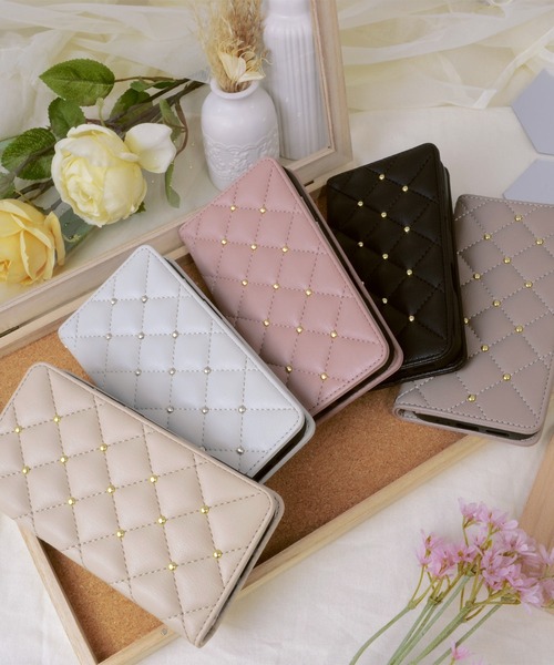 CECIL McBEE（セシルマクビー）の「iPhone17 iPhone17Pro iPhoneAir iPhone16/16Pro/16e/15/14/13 セシルマクビー [キルティング手帳]（スマホケース/カバー・レディース・ブラック/スモークピンク/グレー/ベージュ/モカ・iPhone 16/iPhone 16 Pro/iPhone 15/iPhone 16e/iPhone 17/iPhone 17 Pro/iPhone Air）」の20枚目の写真