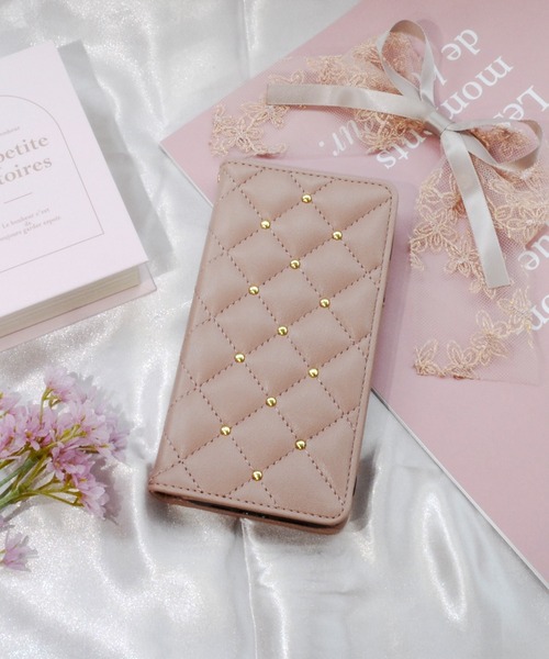 CECIL McBEE（セシルマクビー）の「iPhone17 iPhone17Pro iPhoneAir iPhone16/16Pro/16e/15/14/13 セシルマクビー [キルティング手帳]（スマホケース/カバー・レディース・ブラック/スモークピンク/グレー/ベージュ/モカ・iPhone 16/iPhone 16 Pro/iPhone 15/iPhone 16e/iPhone 17/iPhone 17 Pro/iPhone Air）」の22枚目の写真