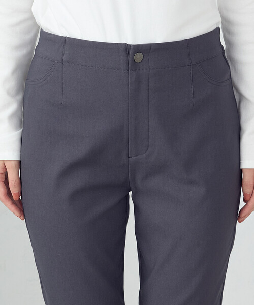 COMME CA MODELS（コムサモデルズ）の「【美しいベーシックパンツ】裏起毛ハイテンションパンツ（その他パンツ・レディース・ブラック/ベージュ/ネイビー/チャコール・X-LARGE/XX-LARGE/SMALL/MEDIUM/LARGE/X-SMALL/XX-SMALL）」の7枚目の写真