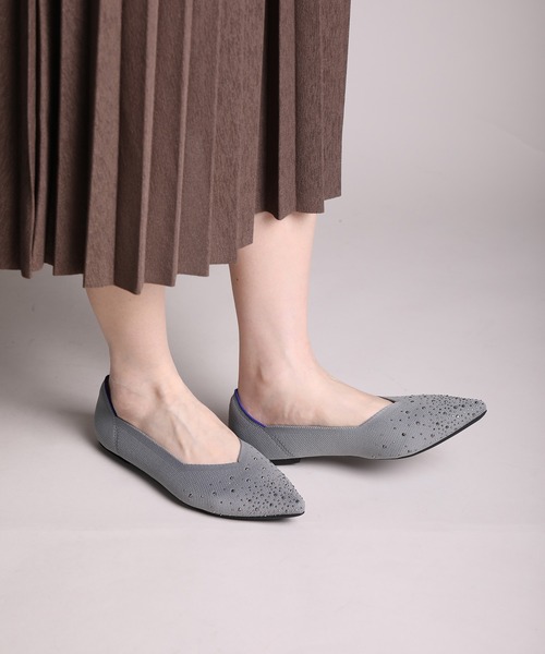 shoes365（シューズスリーシックスファイヴ）の「【shoes365】ラインストーン装飾編み込みパンプス（パンプス・レディース・ブラック/ライトベージュ/グレー・22.5cm/23.0cm/23.5cm/24.0cm/24.5cm/25.0cm）」の15枚目の写真