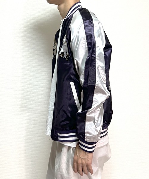 スカジャン スーベニアジャケット ブルゾン メンズ 白龍 虎