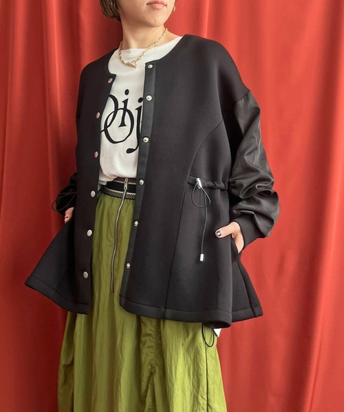 【セール】ダンボールニットドロストブルゾン（ブルゾン）｜LHELBIE（レルビエ）