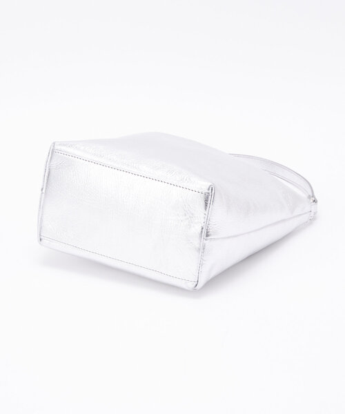 russet ラシット　ソフトレザーラウンドショルダーバッグ　シルバー 楽天市場】ソフトレザーラウンドショルダーバッグ[silver