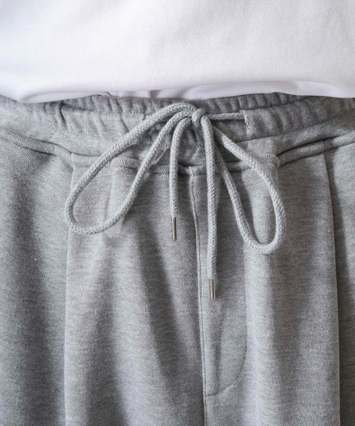 SUGGESTION(サジェッション)の「Two tuck sweatpants / 2タックスウェットパンツ unisex(スウェットパンツ・メンズ・杢グレー/ブラック・M/L)」の12枚目の写真