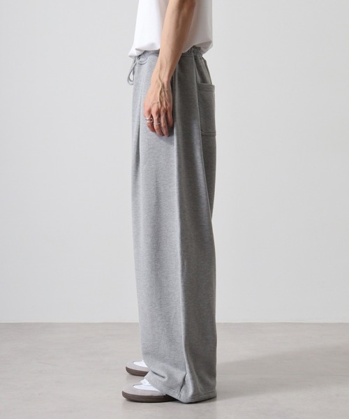 SUGGESTION(サジェッション)の「Two tuck sweatpants / 2タックスウェットパンツ unisex(スウェットパンツ・メンズ・杢グレー/ブラック・M/L)」の14枚目の写真