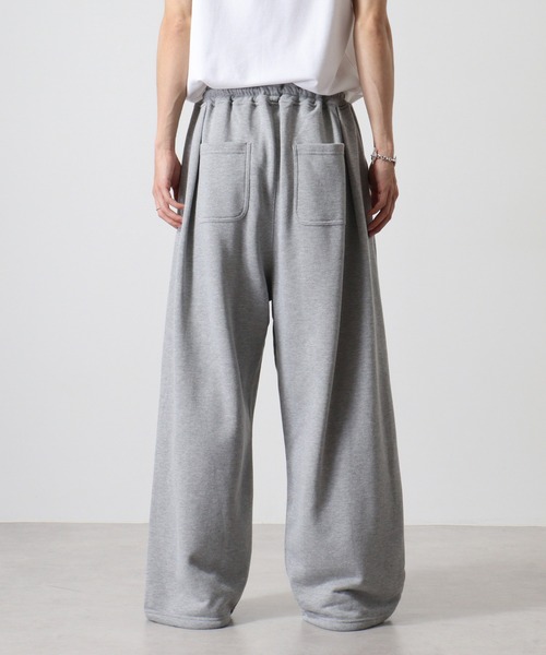 SUGGESTION(サジェッション)の「Two tuck sweatpants / 2タックスウェットパンツ unisex(スウェットパンツ・メンズ・杢グレー/ブラック・M/L)」の13枚目の写真