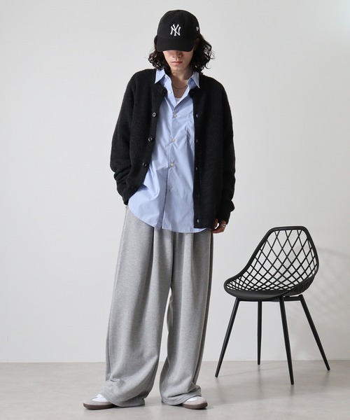 SUGGESTION(サジェッション)の「Two tuck sweatpants / 2タックスウェットパンツ unisex(スウェットパンツ・メンズ・杢グレー/ブラック・M/L)」の22枚目の写真