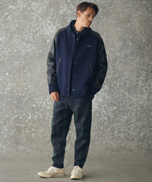 mj10345-Leather RS Award Jacket スタジャン（スタジャン）｜THEOREM