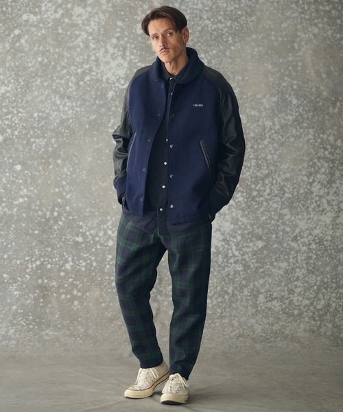 mj10345-Leather RS Award Jacket スタジャン（スタジャン）｜THEOREM