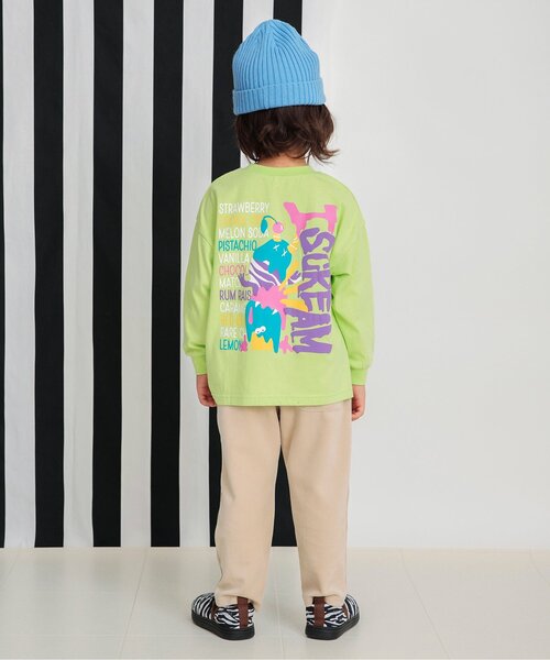 BREEZE（ブリーズ）の「バックプリントPOPお菓子Tシャツ（Tシャツ/カットソー・キッズ・キャメル/ブラック/ライム/オフホワイト・90/100/110/120/80/130/140）」の6枚目の写真