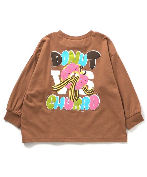 BREEZE（ブリーズ）の「バックプリントPOPお菓子Tシャツ（Tシャツ/カットソー・キッズ・キャメル/ブラック/ライム/オフホワイト・90/100/110/120/80/130/140）」の18枚目の写真