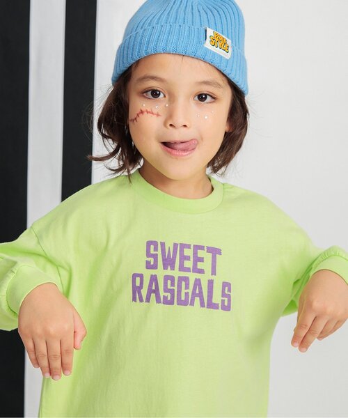 BREEZE（ブリーズ）の「バックプリントPOPお菓子Tシャツ（Tシャツ/カットソー・キッズ・キャメル/ブラック/ライム/オフホワイト・90/100/110/120/80/130/140）」の21枚目の写真