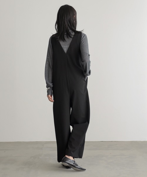 for/c(フォーシー)の「裾ドロストバルーンサロペット【サスティナブル】(サロペット/オーバーオール・レディース・アイボリー/ブラック・M/L)」の6枚目の写真