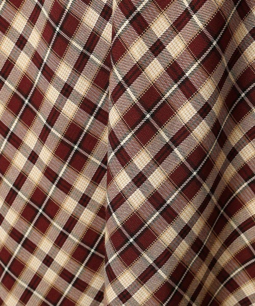 F i.n.t（フィント）の「【2サイズ展開】コインチェーン使いバイアスチェックフレアースカート/F&A/fint（スカート・レディース・ボルドー/ネイビー・2/1）」の18枚目の写真