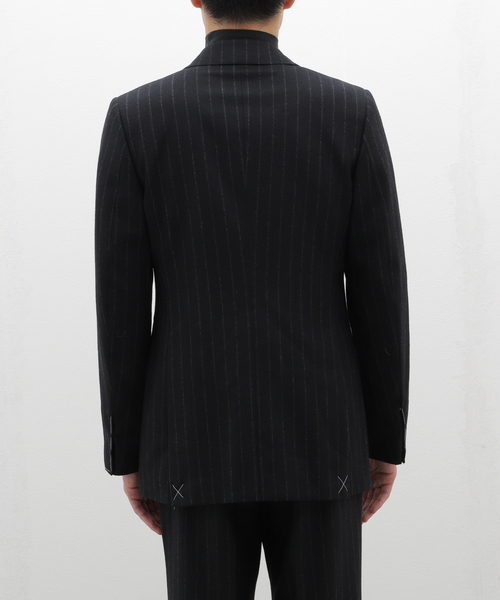 EDIFICE（エディフィス）の「HUSBANDS(ハズバンズ) Double Jacket Scottish wool（テーラードジャケット・メンズ・ブラック・48）」の5枚目の写真
