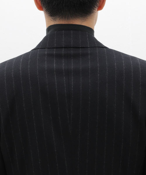EDIFICE（エディフィス）の「HUSBANDS(ハズバンズ) Double Jacket Scottish wool（テーラードジャケット・メンズ・ブラック・48）」の7枚目の写真