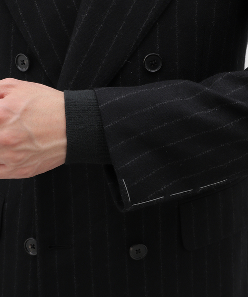 EDIFICE（エディフィス）の「HUSBANDS(ハズバンズ) Double Jacket Scottish wool（テーラードジャケット・メンズ・ブラック・48）」の9枚目の写真