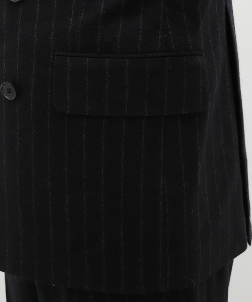 EDIFICE（エディフィス）の「HUSBANDS(ハズバンズ) Double Jacket Scottish wool（テーラードジャケット・メンズ・ブラック・48）」の10枚目の写真