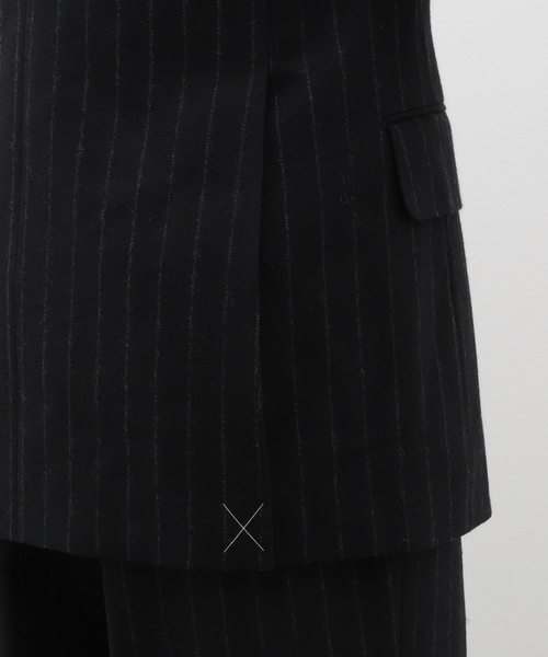 EDIFICE（エディフィス）の「HUSBANDS(ハズバンズ) Double Jacket Scottish wool（テーラードジャケット・メンズ・ブラック・48）」の14枚目の写真