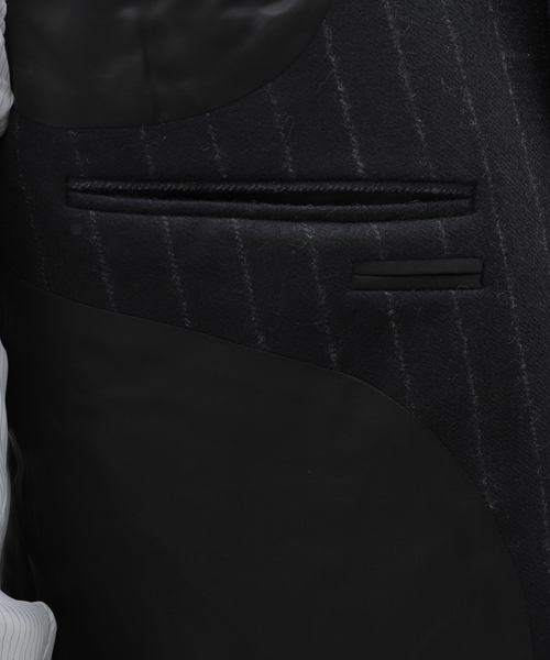 EDIFICE（エディフィス）の「HUSBANDS(ハズバンズ) Double Jacket Scottish wool（テーラードジャケット・メンズ・ブラック・48）」の17枚目の写真