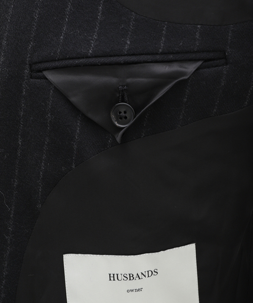 EDIFICE（エディフィス）の「HUSBANDS(ハズバンズ) Double Jacket Scottish wool（テーラードジャケット・メンズ・ブラック・48）」の20枚目の写真