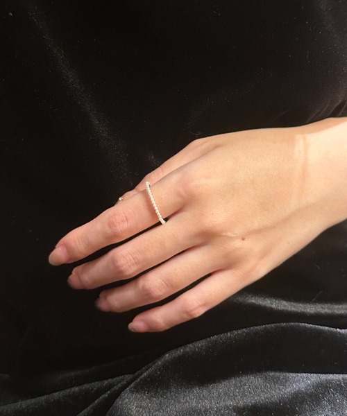 ciite'（シーテ）の「grain pearl ring（リング・レディース・ゴールド・FREE）」の2枚目の写真