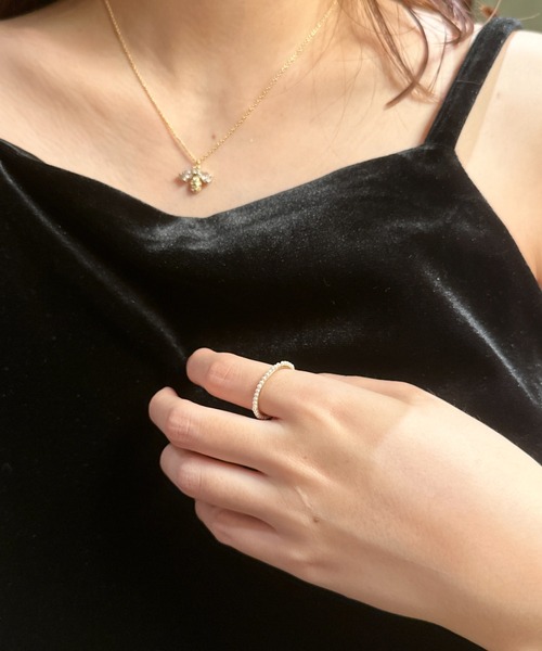 ciite'（シーテ）の「grain pearl ring（リング・レディース・ゴールド・FREE）」の3枚目の写真
