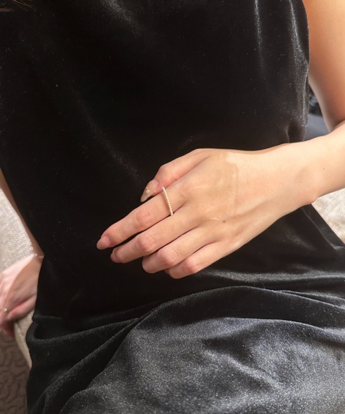 ciite'（シーテ）の「grain pearl ring（リング・レディース・ゴールド・FREE）」の5枚目の写真