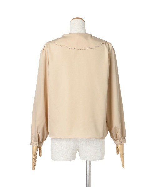 F i.n.t（フィント）の「パステルローズ刺繍ビッグカラーブラウス/fint（シャツ/ブラウス・レディース・ピンクベージュ/ブルーグレー/オフホワイト・FREE）」の17枚目の写真