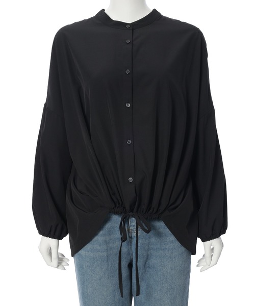 Edit Sheen(エディットシーン)の「ドロストデザインシャツ(シャツ/ブラウス・レディース・ブラック/アイボリー・M)」の20枚目の写真