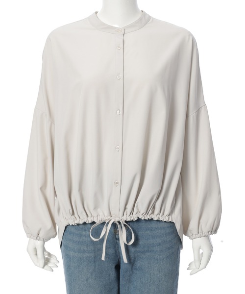 Edit Sheen(エディットシーン)の「ドロストデザインシャツ(シャツ/ブラウス・レディース・ブラック/アイボリー・M)」の21枚目の写真