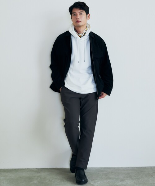 THE SHOP TK （ザ ショップ ティーケー ）の「◆杢スウェードタッチパーカー（パーカー・メンズ・ボルドー/ネイビー/グレー/オフホワイト/ブラウン系その他・04/03/02）」の9枚目の写真